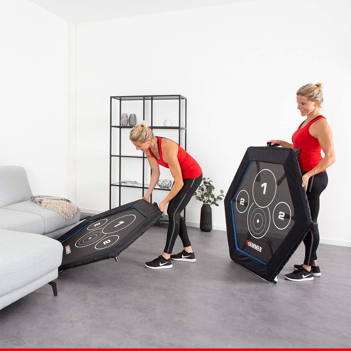HAMMER Fitness-Trampolin Cross Jump 98cm - Höhenverstellgriff, bis 130kg