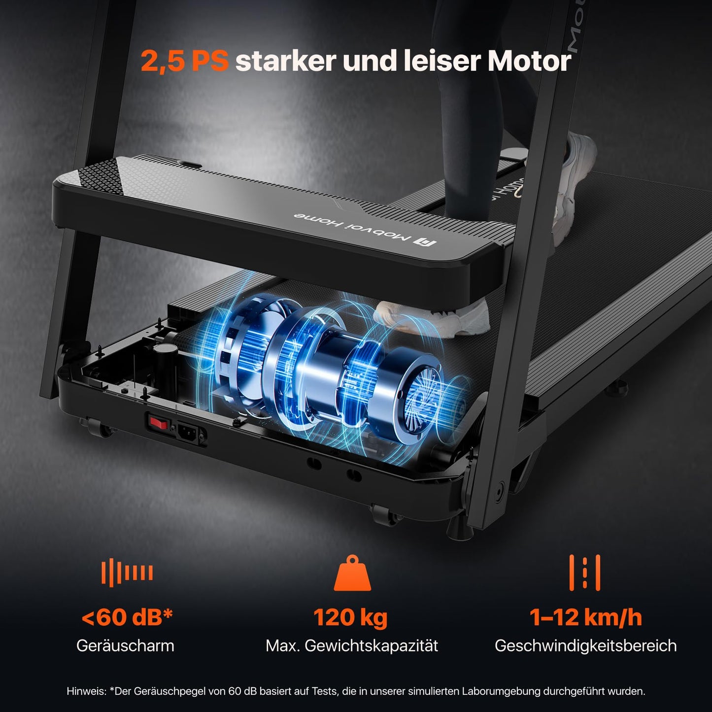 Mobvoi Home Laufband Ultra mit 6% Steigung - 3in1 Gehpad, 2.5PS, 12km/h, bis 120kg