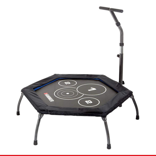 HAMMER Fitness-Trampolin Cross Jump 98cm - Höhenverstellgriff, bis 130kg