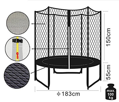 Gartentrampolin Grün - 1,85M 6FT TG185/1572