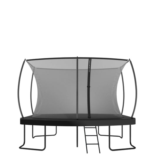 Zero Gravity Oval Trampolin 366x244cm TÜV - Innenliegendes Netz, Komplettset, Leiter