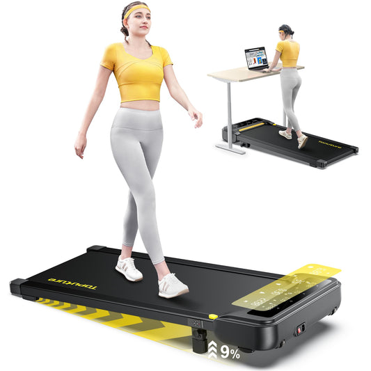 Laufband mit Steigung 1-10 km/h - Elektrisch, 2.5HP, Fernbedienung, App, kein Aufbau