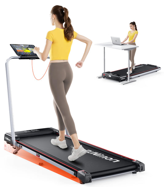 RUNIMON Laufband mit 7% Steigung 12km/h - 6in1 Klappbar, 2.5HP, 2-LED, App