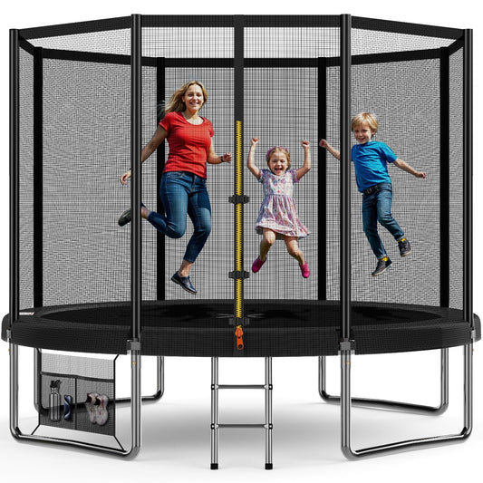 Devoko Trampolin Indoor/Outdoor Ø 427cm GS TÜV - Komplettset mit Netz, Leiter