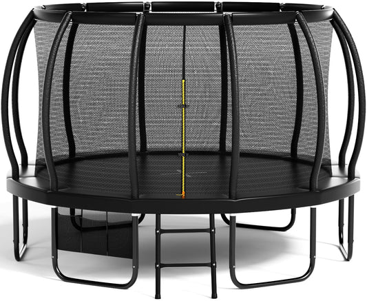 Flamaker Gartentrampolin Ø 427cm GS TÜV - Netz, Bodenanker, wetterfest, rostfrei
