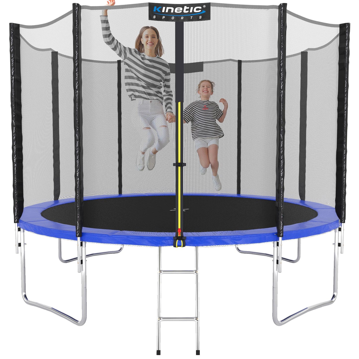 KINETIC SPORTS Salto Trampolin Ø 490cm - Kindertrampolin Set, bis 160kg, USA Tuch